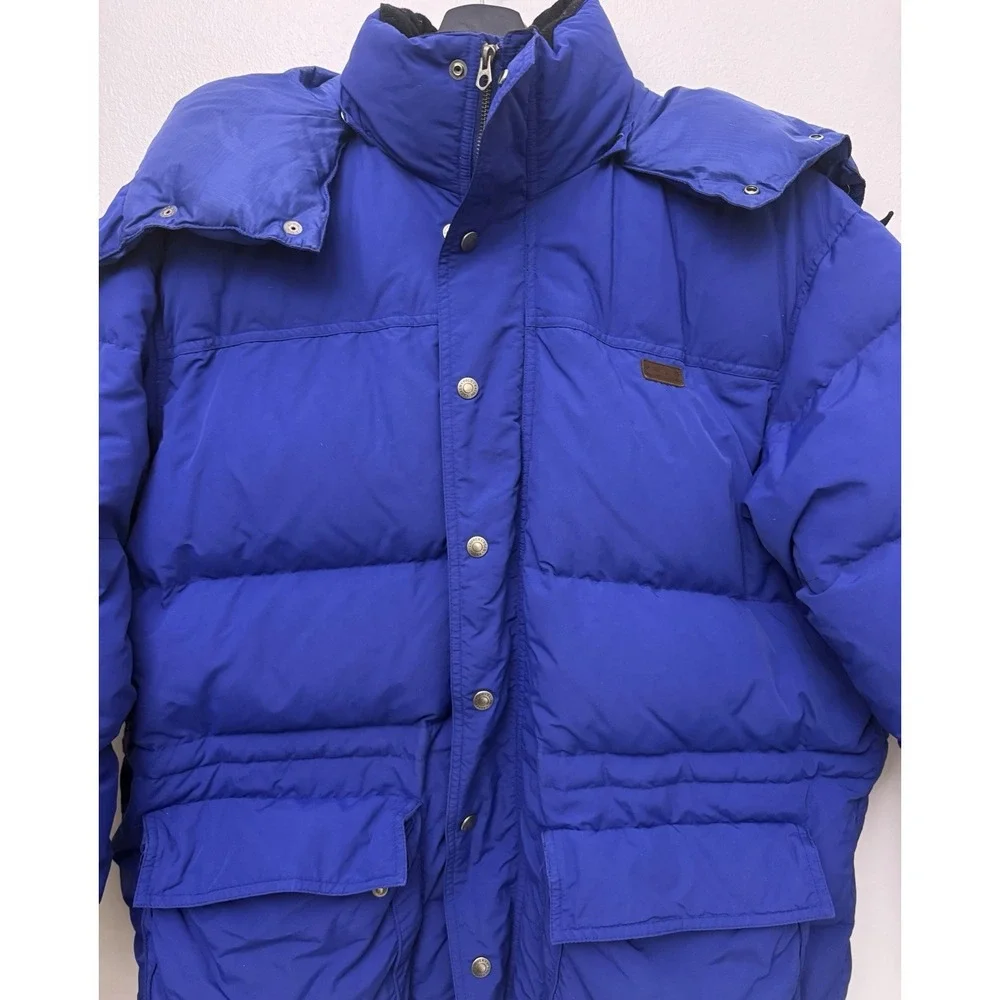 VTG Polo Ralph Lauren Men's Down Puffer Water‎ Resistant Ski Removable Hood L